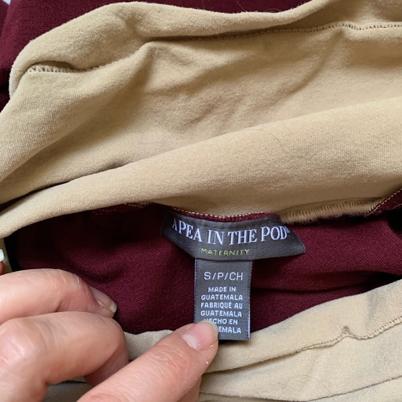 A Pea In The Pod Cranberry Skirt; maternity business casual, size small - Picture 6 of 8